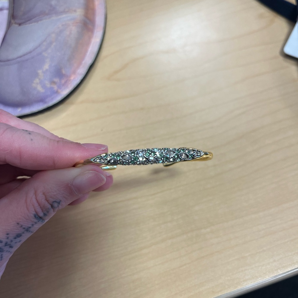 Alexis Bittar Solanales Crystal Cuff Bracelet - Picture 3 of 7